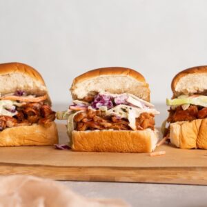 BBQ Pulled Jackfruit Sliders
